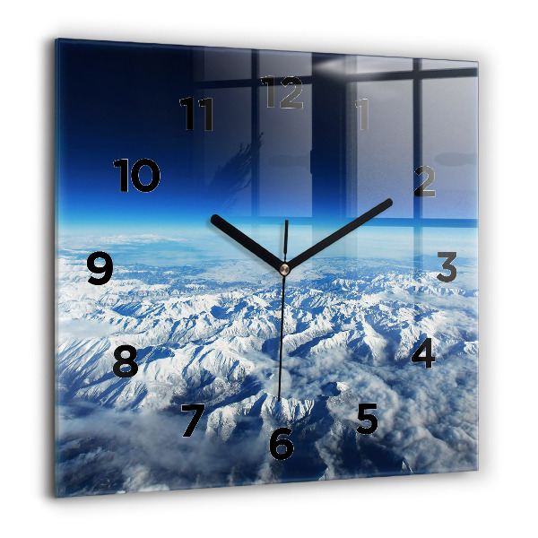 Horloge murale carrée Paysage Montagnes Pyrénées