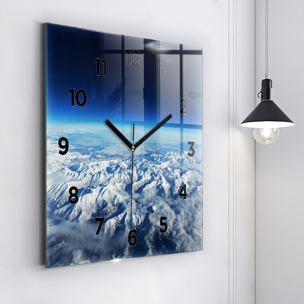 Horloge murale carrée Paysage Montagnes Pyrénées