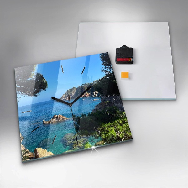 Horloge murale carrée Costa Brava