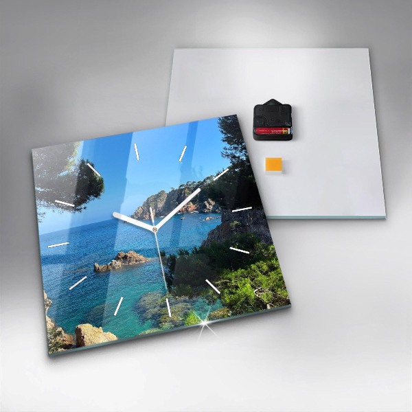 Horloge murale carrée Costa Brava