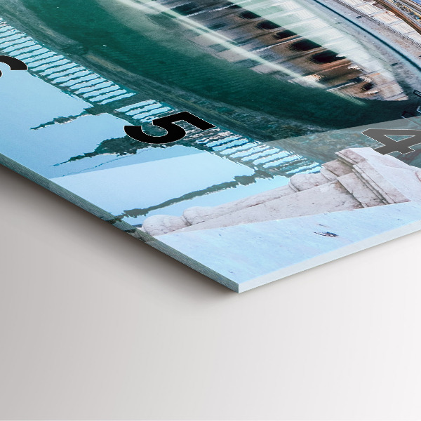 Horloge murale carrée 'Place d''Espagne à Séville'