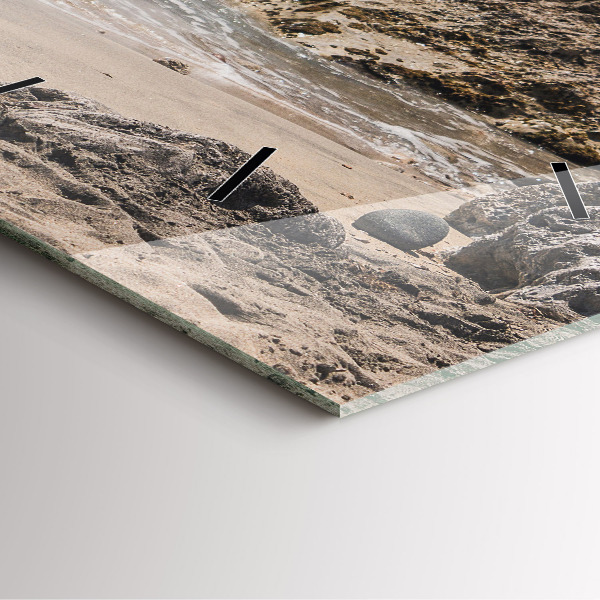 Horloge murale carrée Vue sur la mer Méditerranée