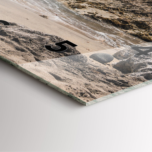 Horloge murale carrée Vue sur la mer Méditerranée