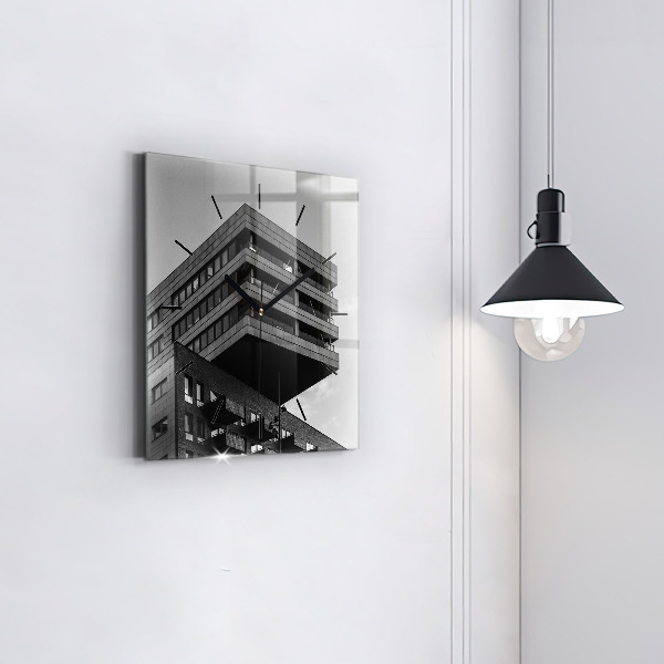 Horloge murale carrée Architecture à Amsterdam