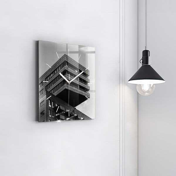 Horloge murale carrée Architecture à Amsterdam