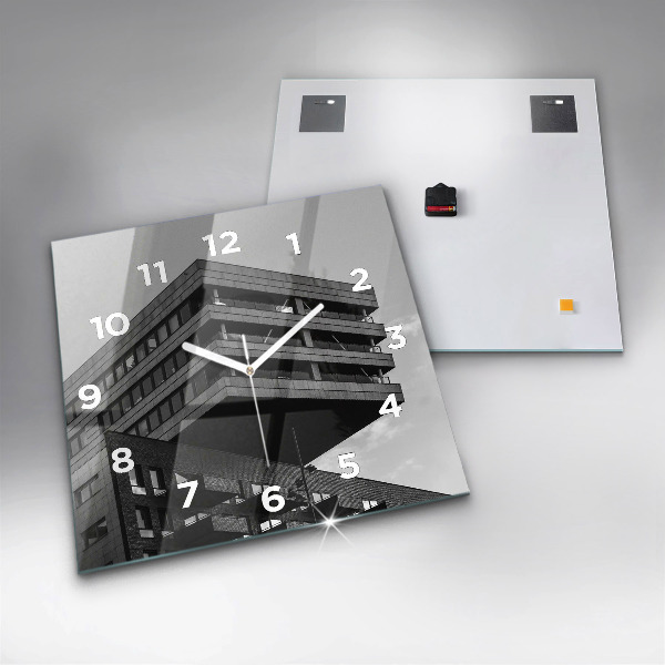 Horloge murale carrée Architecture à Amsterdam