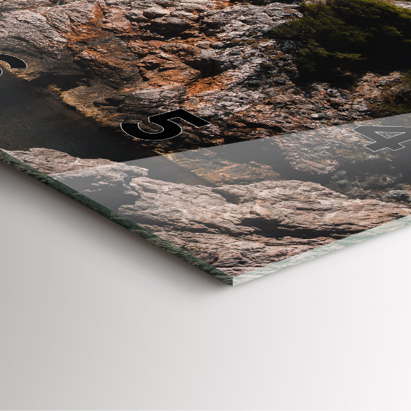 Horloge murale carrée Falaises de Dubrovnik