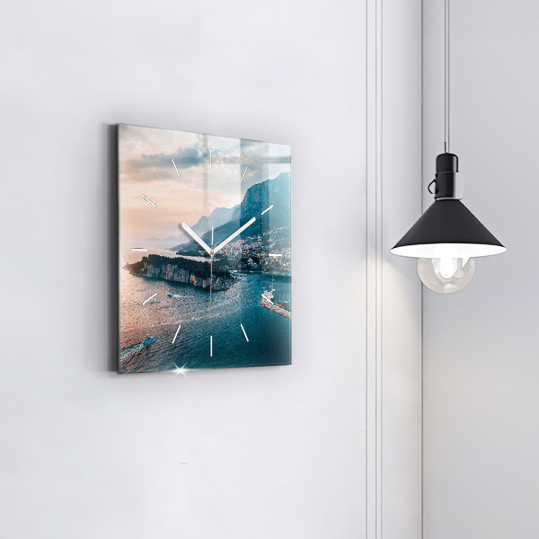 Horloge murale carrée Île en Croatie