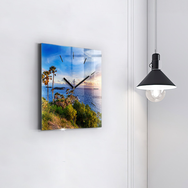 Horloge murale carrée Phuket en Thaïlande