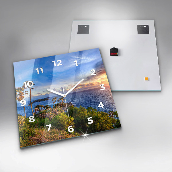 Horloge murale carrée Phuket en Thaïlande