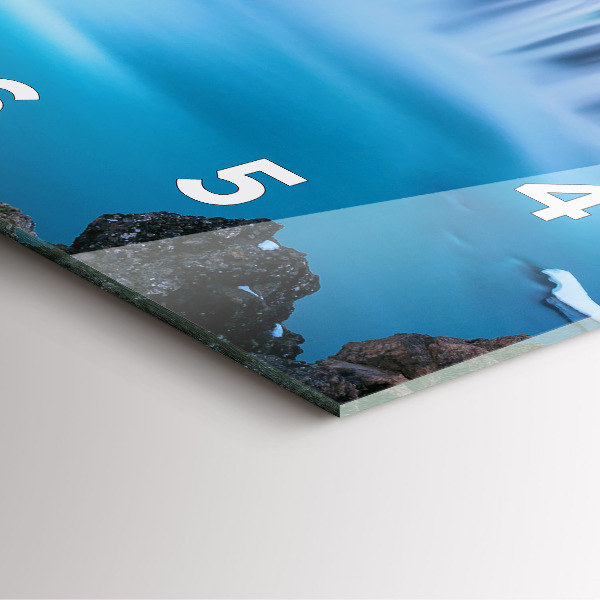 Horloge murale carrée Cascade de Godafoss, Islande