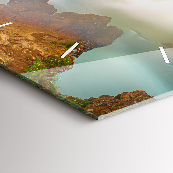 Horloge murale carrée Godafoss en Islande