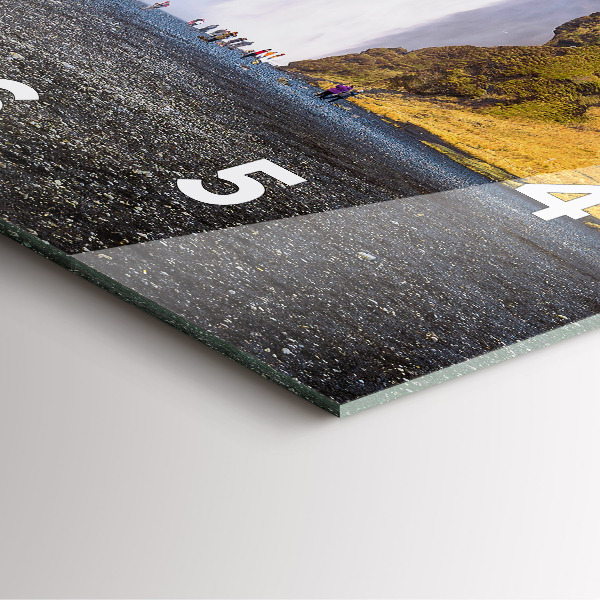 Horloge murale carrée Cascade en Islande