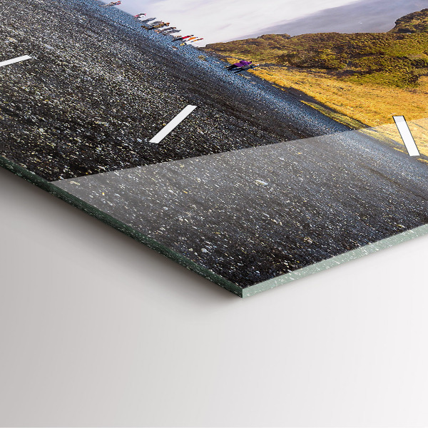 Horloge murale carrée Cascade en Islande