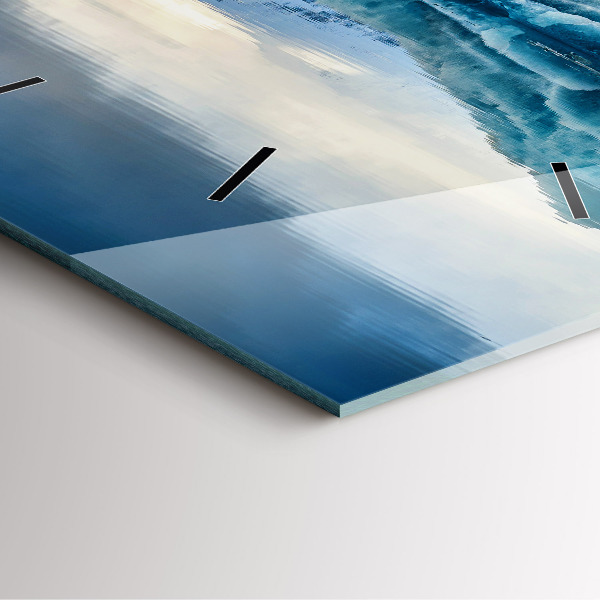 Horloge murale carrée Lac Jokulsarlon Islande