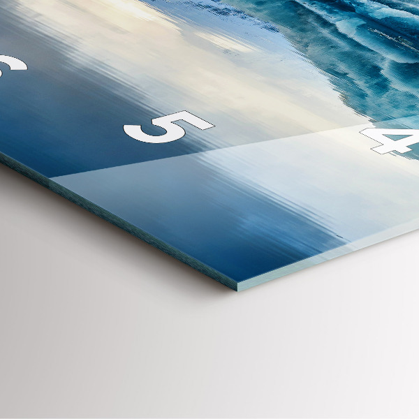 Horloge murale carrée Lac Jokulsarlon Islande