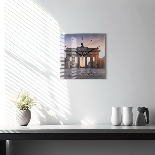 Horloge murale carrée Porte de Brandebourg