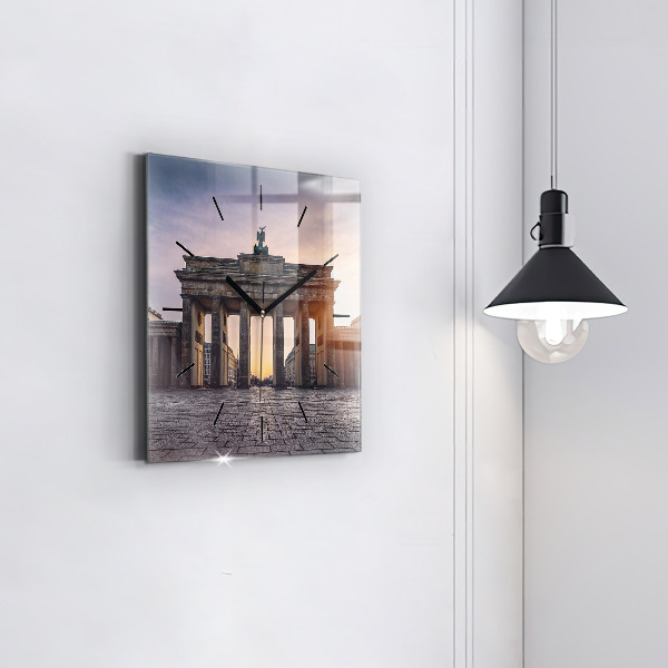 Horloge murale carrée Porte de Brandebourg