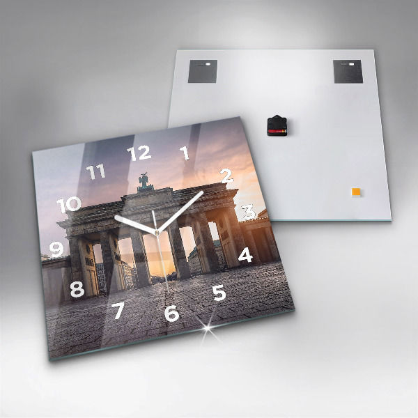 Horloge murale carrée Porte de Brandebourg