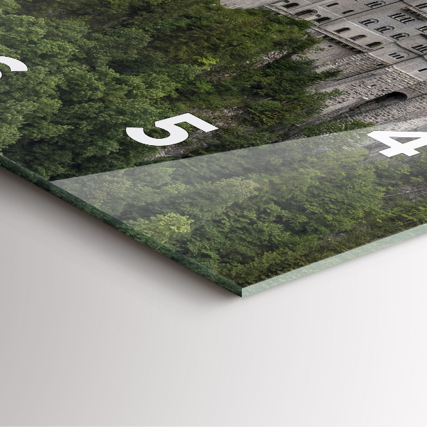 Horloge murale carrée Château de Neuschwanstein