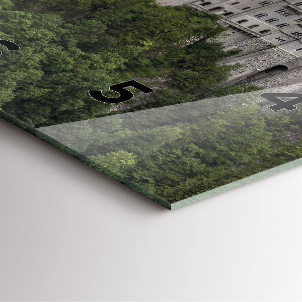 Horloge murale carrée Château de Neuschwanstein