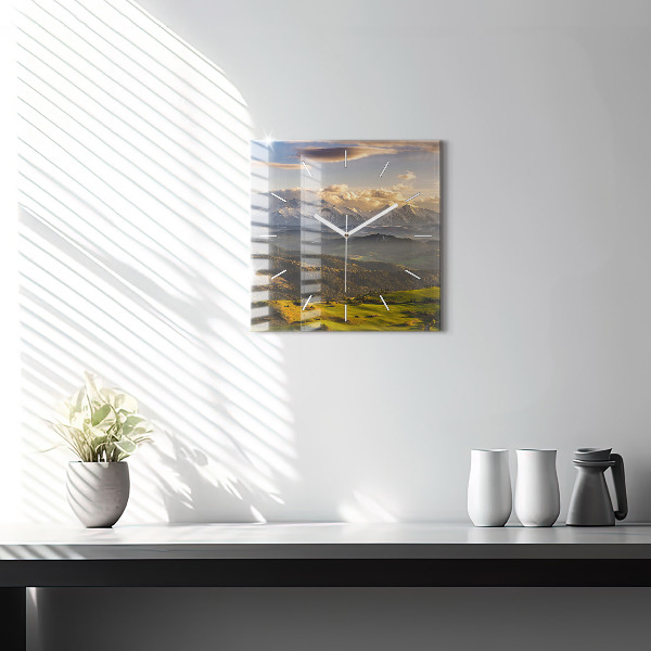 Horloge carrée en verre Pieniny – Wysoki Wierch