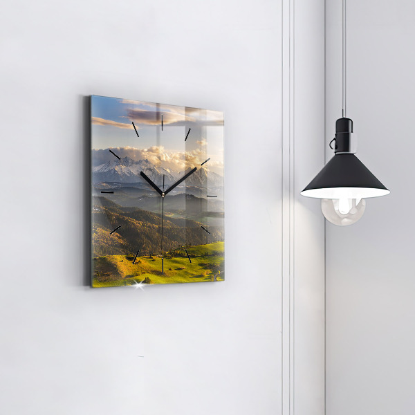 Horloge carrée en verre Pieniny – Wysoki Wierch