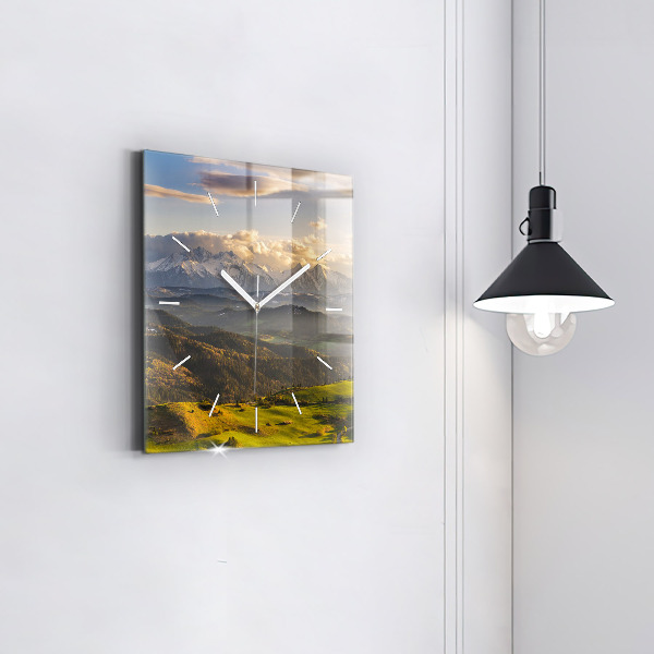 Horloge carrée en verre Pieniny – Wysoki Wierch