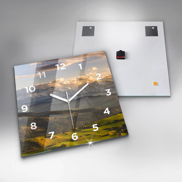 Horloge carrée en verre Pieniny – Wysoki Wierch