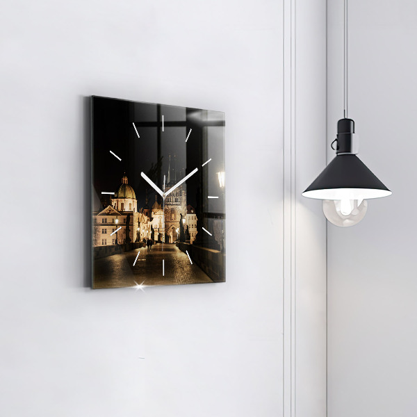 Horloge murale carrée Pont Charles à Prague
