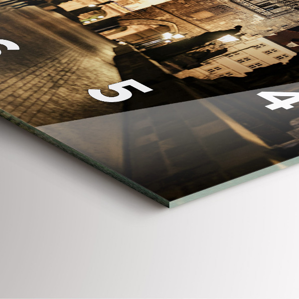 Horloge murale carrée Pont Charles à Prague