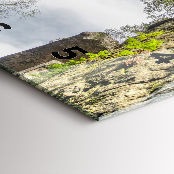 Horloge murale carrée Ville du rock en République tchèque