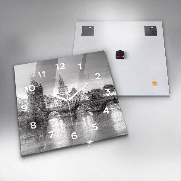 Horloge murale carrée Pont Charles à Prague