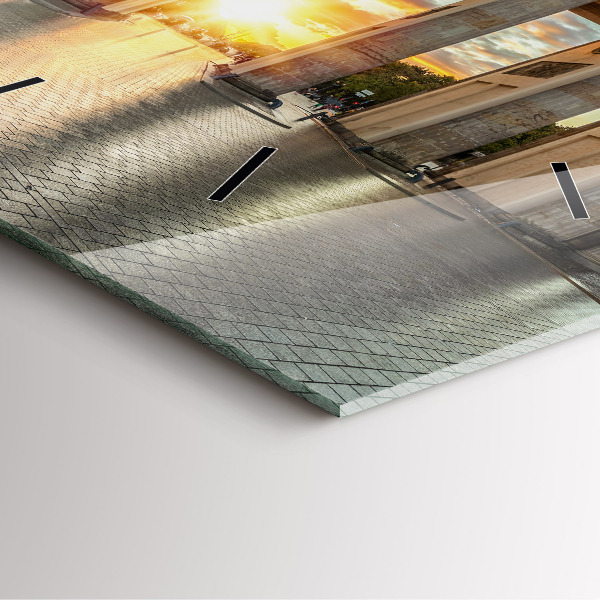 Horloge carrée en verre Porte de Brandebourg à Berlin