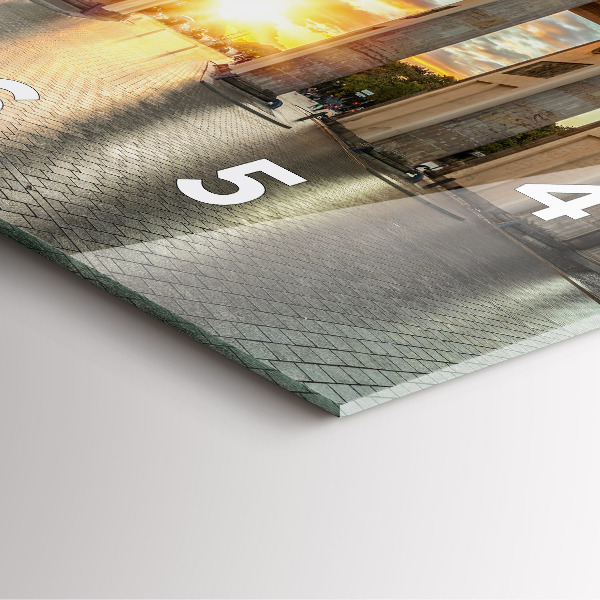 Horloge carrée en verre Porte de Brandebourg à Berlin