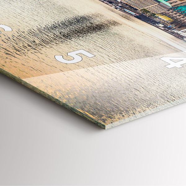 Horloge murale carrée Binnenalster à Hambourg