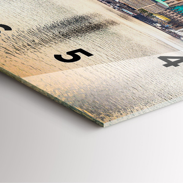 Horloge murale carrée Binnenalster à Hambourg