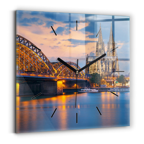 Horloge murale carrée Vue de la mairie