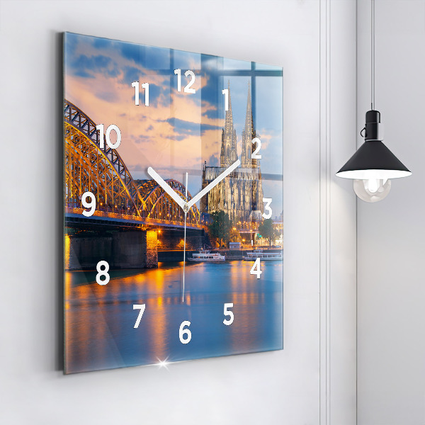 Horloge murale carrée Vue de la mairie