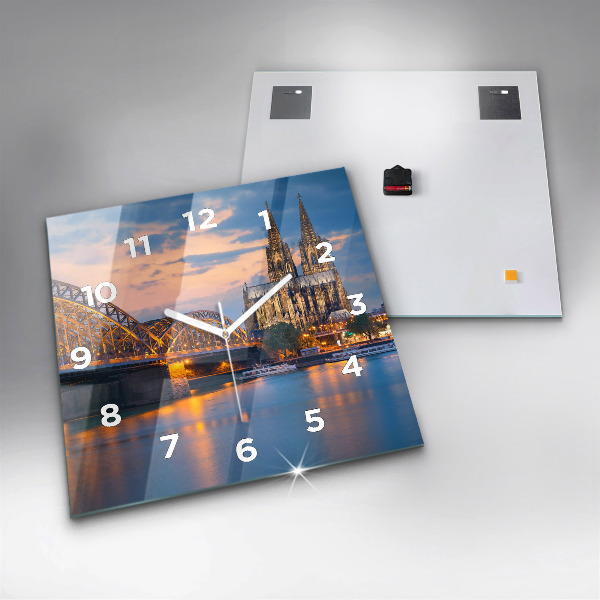 Horloge murale carrée Vue de la mairie