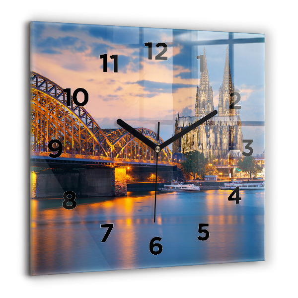 Horloge murale carrée Vue de la mairie