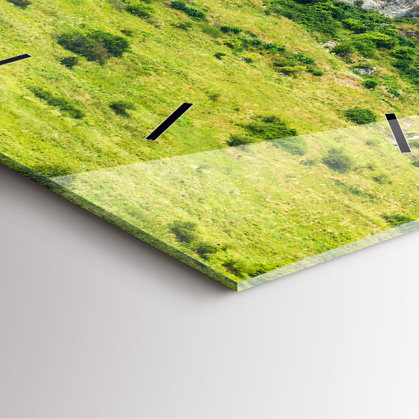 Horloge carrée en verre Château de Spiš en Slovaquie