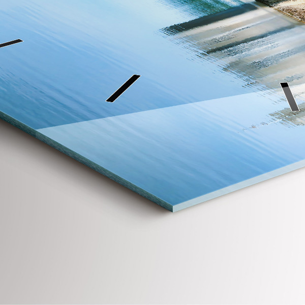 Horloge carrée en verre Château de Leeds