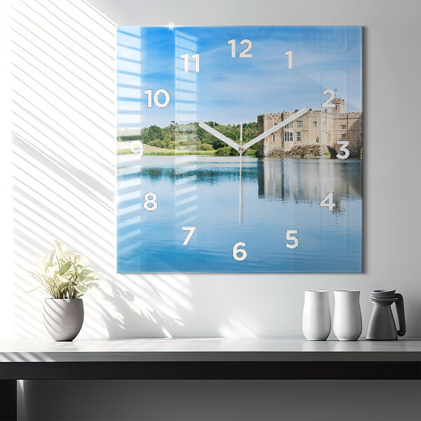 Horloge carrée en verre Château de Leeds
