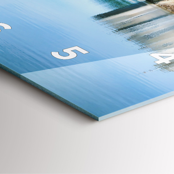 Horloge carrée en verre Château de Leeds