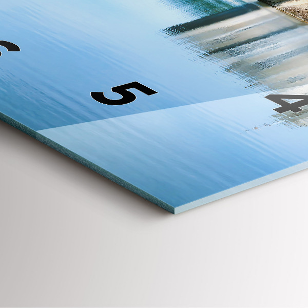 Horloge carrée en verre Château de Leeds