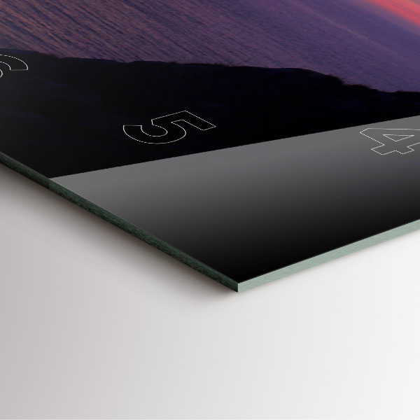 Pendule carrée en verre Tête de pierre