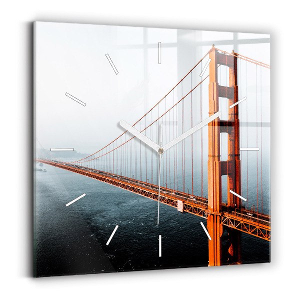 Horloge murale carrée Pont du Golden Gate