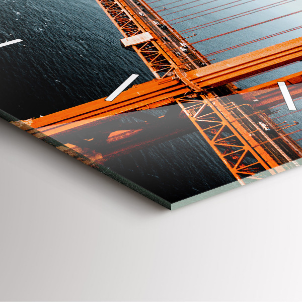 Horloge murale carrée Pont du Golden Gate