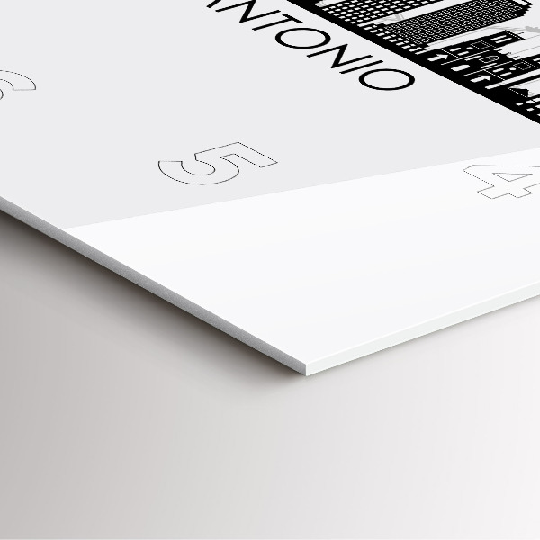 Horloge murale carrée Ville de San Antonio, Texas